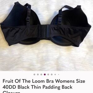 Fruit of the Loom Black Bra